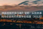 蘑菇视频不完全体验说明：从找资源到持续使用的完整体验链路（对比后）