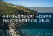 可可影视完整体验记录：从找资源到持续使用的完整体验链路（对比后）