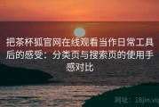 把茶杯狐官网在线观看当作日常工具后的感受：分类页与搜索页的使用手感对比