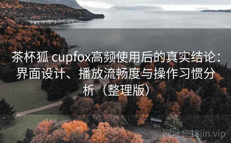 茶杯狐 cupfox高频使用后的真实结论：界面设计、播放流畅度与操作习惯分析（整理版）