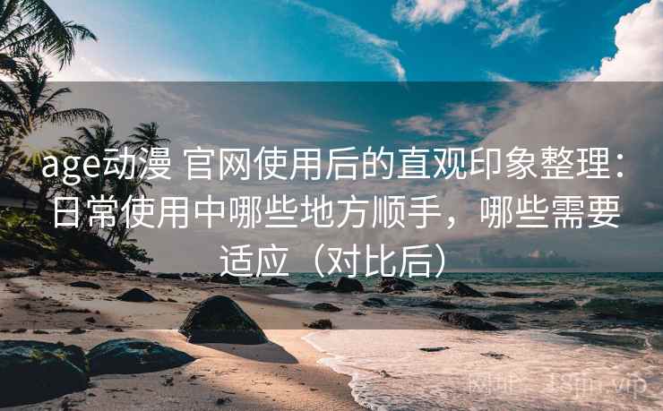 age动漫 官网使用后的直观印象整理：日常使用中哪些地方顺手，哪些需要适应（对比后）