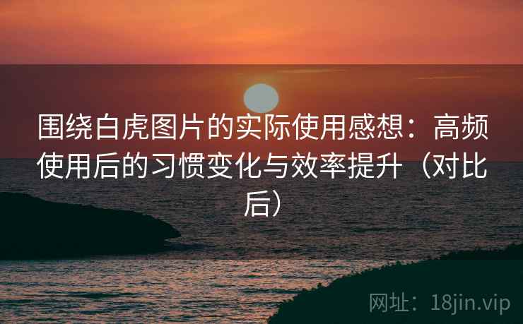 围绕白虎图片的实际使用感想：高频使用后的习惯变化与效率提升（对比后）