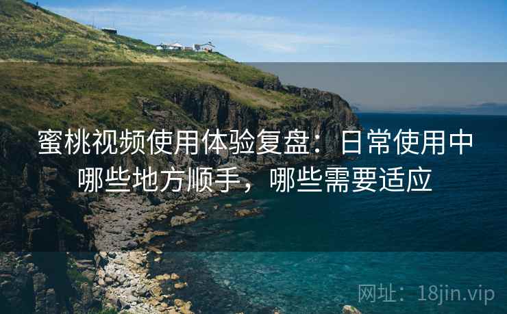 蜜桃视频使用体验复盘：日常使用中哪些地方顺手，哪些需要适应